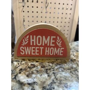Home Sweet‎ Home Wood Sign Decorative Tabletop Decor Rustic Farmhouse